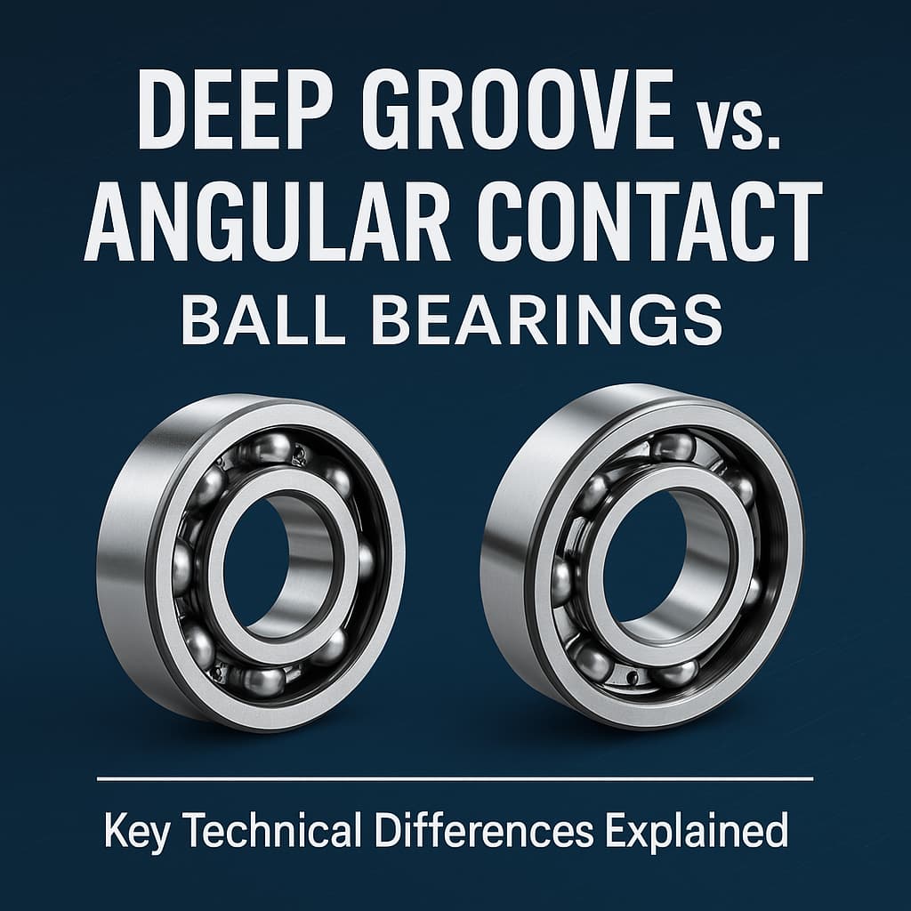 Technical Comparison: Deep Groove Ball Bearings vs. Angular Contact Ball Bearings